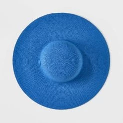 Packable Straw Floppy Hat - Shade & Shore™ Blue