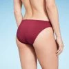 Women's Medium Coverage Hipster Bikini Bottom - Shade & Shore™ Burgundy
