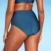 Women's High Waist Shirred Front Bikini Bottom - Shade & Shore™ Red Shine
