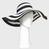 Packable Straw Floppy Hat - Shade & Shore™ Black/white