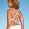 Women's Underwire Ruffle Trim Bikini Top - Shade & Shore™ White