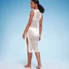 Women's Crochet Cover Up Midi Dress - Shade & Shore™ Off-white