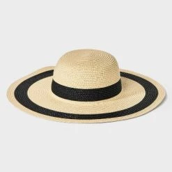 Striped Straw Floppy Hat - Shade & Shore™ Brown -Shade & Shore Sales Shop GUEST 21b306ef 5e04 4b55 b2dc 833567e56c9f