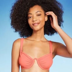 Women's Shirred Cup Continuous Underwire Bikini Top - Shade & Shore™ Pink -Shade & Shore Sales Shop GUEST 22adb790 7c9b 4758 8427 a8dae34b5b9d