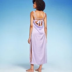 Women's Cowl Back Cover Up Slip Dress - Shade & Shore™ Light Purple