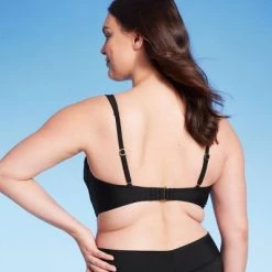 Women's Longline Square Neck Bralette Bikini Top - Shade & Shore™ Black -Shade & Shore Sales Shop GUEST 25eabc56 80dd 4e35 b212 a7502ce8740c