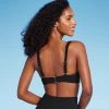 Women's Shaping Square Neck Underwire Longline Bikini Top - Shade & Shore™ Black