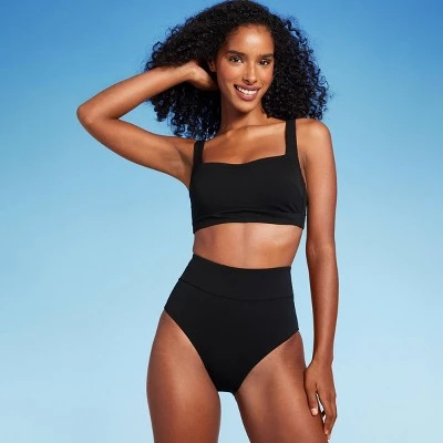 Women's Shaping High Waist Bikini Bottom - Shade & Shore™ Hot Pink 2 Women's Shaping High Waist Bikini Bottom - Shade & Shore™ Hot Pink - Image 2