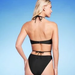 Women's Lightly Lined Ribbed Halter Bikini Top - Shade & Shore™ Blue -Shade & Shore Sales Shop GUEST 34e2e1c3 0a67 49ef b400 9014b2a0b4fe