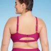 Women's High Neck Keyhole Braided Strap Bikini Top - Shade & Shore™ Purple