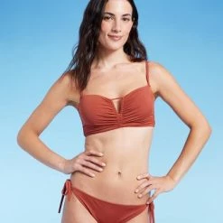 Women's Longline Cinch Front Keyhole Bikini Top - Shade & Shore™ Rust 31 Women's Longline Cinch Front Keyhole Bikini Top - Shade & Shore™ Rust -Shade & Shore Sales Shop GUEST 41048de6 fd2e 40e3 a82b c9163779654a 8