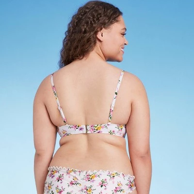 Women's Ruched Underwire Bikini Top - Shade & Shore™ Multi Ditsy Floral Print 4 Women's Ruched Underwire Bikini Top - Shade & Shore™ Multi Ditsy Floral Print - Image 4