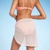 Women's Crochet Side-Tie Cover Up Sarong - Shade & Shore™ Off-White