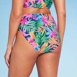 Women's High Waist High Leg Medium Coverage Bikini Bottom - Shade & Shore™ Multi Tropical Floral Print -Shade & Shore Sales Shop GUEST 4f0ad97c 57da 4e1b a602 682c6134c08e