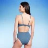 Women's Cut Out Bead Detail One Piece Swimsuit - Shade & Shore™ Blue