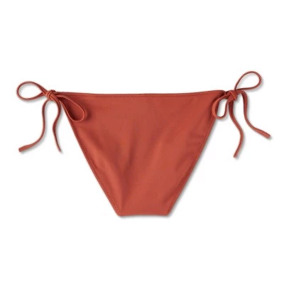 Shade & Shore Women's Side-Tie Hipster Bikini Bottom - Shade & Shore™ Rust S 1 Shade & Shore Women's Side-Tie Hipster Bikini Bottom - Shade & Shore™ Rust S