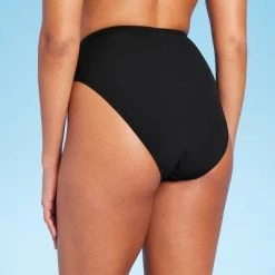 Women's Ribbed High Waist Cheeky Bikini Bottom - Shade & Shore™ Brown -Shade & Shore Sales Shop GUEST 574c1d46 4876 4145 ad82 12191056d20c