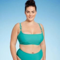 Women's Ring Detail Hidden Underwire Bikini Top - Shade & Shore™ Teal Green -Shade & Shore Sales Shop GUEST 60226144 fcf8 435e a17a dc9d5469f633 1