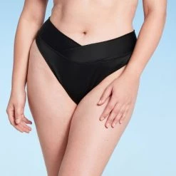 Women's V-Front Mid-Rise High Leg Cheeky Bikini Bottom - Shade & Shore™ Black 6 Women's V-Front Mid-Rise High Leg Cheeky Bikini Bottom - Shade & Shore™ Black -Shade & Shore Sales Shop GUEST 61d5348d 4892 44d1 a6ef bbc689daad92