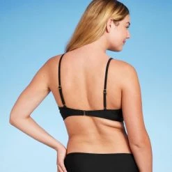 Women's Center Front Ring Triangle Bikini Top - Shade & Shore™ Black -Shade & Shore Sales Shop GUEST 6e093cdb 8715 4324 ba8f 9498c7589b3a