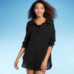 Women's Button-Up Cover Up Shirtdress - Shade & Shore™ Light Blue -Shade & Shore Sales Shop GUEST 6f9c066a 2017 410b b60b dd90af12f89e