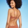 Women's V-Neck Scoop Bralette Bikini Top - Shade & Shore™ Orange