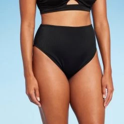 Women's High Waist High Leg Ribbed Medium Coverage Bikini Bottom - Shade & Shore™ Green -Shade & Shore Sales Shop GUEST 78faa57c 7e07 4eab b559 0ce059b425e6