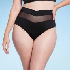 Women's Mesh High Waist Bikini Bottom - Shade & Shore™ Black -Shade & Shore Sales Shop GUEST 7a97e3ab bdbb 4b10 89b0 ce97ccf51c9f