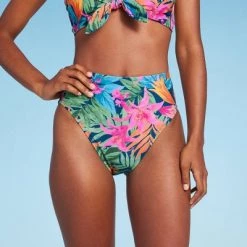 Women's High Waist High Leg Medium Coverage Bikini Bottom - Shade & Shore™ Multi Tropical Floral Print -Shade & Shore Sales Shop GUEST 7c44ecd2 f113 44ee 8101 c1db09418b26
