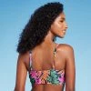 Women's Tie-Front Longline Bikini Top - Shade & Shore™ Multi Tropical Floral Print
