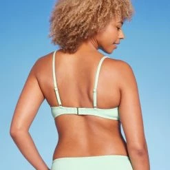 Women's Ribbed Underwire Bikini Top - Shade & Shore™ Green -Shade & Shore Sales Shop GUEST 8399472e d159 4b5e 85c7 299e27eb2203