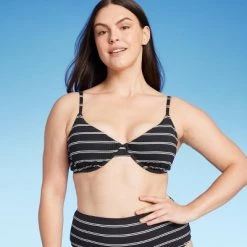 Women's Ribbed Demi Underwire Bikini Top - Shade & Shore™ Black Striped 24 Women's Ribbed Demi Underwire Bikini Top - Shade & Shore™ Black Striped -Shade & Shore Sales Shop GUEST 849a9b87 3cde 4520 bca9 6faa6025f5fe