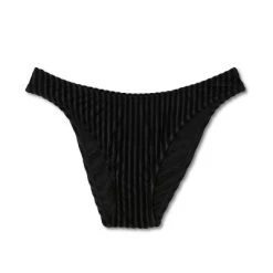 Women's Velour Ribbed Cheeky Bikini Bottom - Shade & Shore™ Black -Shade & Shore Sales Shop GUEST 84ae44cb c7d4 4f62 a5ec 21f5f409d5b8
