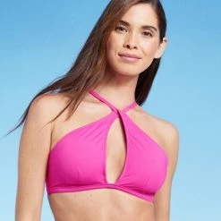 Women's Longline Keyhole Halter Bikini Top - Shade & Shore™ Black -Shade & Shore Sales Shop GUEST 8b6bd4a3 dc51 4ef0 bb18 25cea9751705