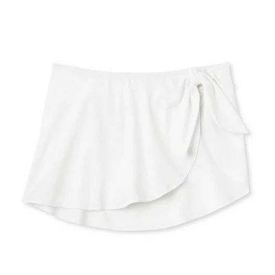 Women's Faux Sarong Skirtini Bikini Bottom - Shade & Shore™ White 5 Women's Faux Sarong Skirtini Bikini Bottom - Shade & Shore™ White - Image 5