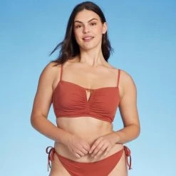 Women's Longline Cinch Front Keyhole Bikini Top - Shade & Shore™ Rust 19 Women's Longline Cinch Front Keyhole Bikini Top - Shade & Shore™ Rust -Shade & Shore Sales Shop GUEST 910afe71 8ed1 45eb 8ca9 8b97697f5e9a
