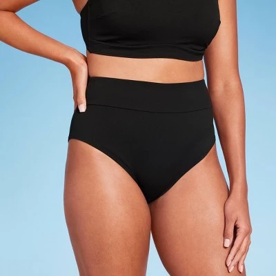 Women's Shaping High Waist Bikini Bottom - Shade & Shore™ Hot Pink 3 Women's Shaping High Waist Bikini Bottom - Shade & Shore™ Hot Pink - Image 3