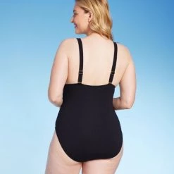 Shade & Shore Women's Ribbed Triangle One Piece Swimsuit - Shade & Shore™ Black 5 Shade & Shore Women's Ribbed Triangle One Piece Swimsuit - Shade & Shore™ Black -Shade & Shore Sales Shop GUEST 9e485595 e620 4dd6 b3ac d8328e5a866e