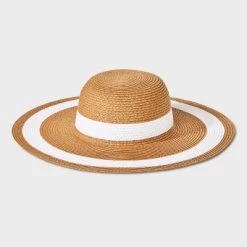 Striped Straw Floppy Hat - Shade & Shore™ Brown -Shade & Shore Sales Shop GUEST a5e82cea e494 4090 974e ba55c8769439