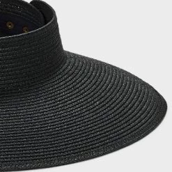 Straw Visor Hat - Shade & Shore™ Black -Shade & Shore Sales Shop GUEST ac2f4bfc c1ab 471e a790 52cb4bf41930