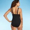 Shade & Shore Women's Ribbed Triangle One Piece Swimsuit - Shade & Shore™ Black