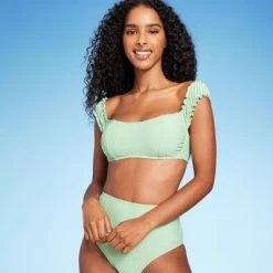 Women's Shirred Off the Shoulder Bralette Lace-Up Bikini Top - Shade & Shore™ Light Green 19 Women's Shirred Off the Shoulder Bralette Lace-Up Bikini Top - Shade & Shore™ Light Green -Shade & Shore Sales Shop GUEST cd5db231 1396 490c 9c80 929e2ac914a3 2
