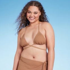 Women's Crochet Strappy Detail Triangle Bikini Top - Shade & Shore™ Light Brown 11 Women's Crochet Strappy Detail Triangle Bikini Top - Shade & Shore™ Light Brown -Shade & Shore Sales Shop GUEST ced81e55 fee1 43b8 8422 53098cd41b0f