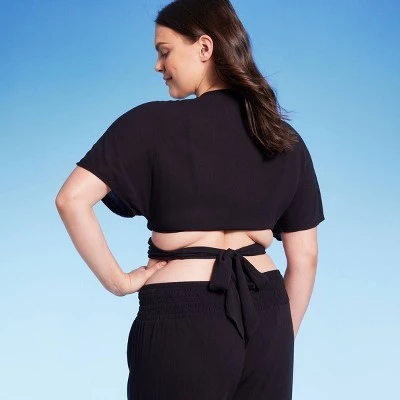 Women's Multiway Wrap Cover Up Top - Shade & Shore™ Multi Tropical Floral Print 1 Women's Multiway Wrap Cover Up Top - Shade & Shore™ Multi Tropical Floral Print