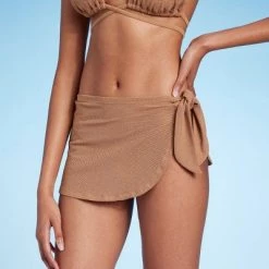 Women's Crochet Faux Sarong Bikini Bottom - Shade & Shore™ Light Brown -Shade & Shore Sales Shop GUEST d4fcfb60 9ccd 41d9 8e38 2457f9de9958 2