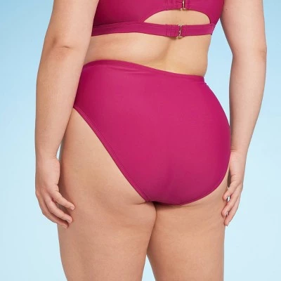 Women's Mid-Rise Hipster Bikini Bottom - Shade & Shore™ Berry Purple 1 Women's Mid-Rise Hipster Bikini Bottom - Shade & Shore™ Berry Purple