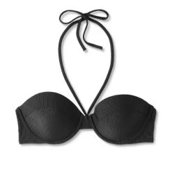 Women's Lightly Lined Ribbed Halter Bikini Top - Shade & Shore™ Blue -Shade & Shore Sales Shop GUEST e7d84b22 3dee 4d1a a396 2abe0924cc7a