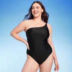 Women's Knot Detail One Shoulder One Piece Swimsuit - Shade & Shore™ Black 11 Women's Knot Detail One Shoulder One Piece Swimsuit - Shade & Shore™ Black -Shade & Shore Sales Shop GUEST e92e592a 5da2 4314 b40f 47482cf46ab7