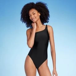 Women's Knot Detail One Shoulder One Piece Swimsuit - Shade & Shore™ Black 14 Women's Knot Detail One Shoulder One Piece Swimsuit - Shade & Shore™ Black -Shade & Shore Sales Shop GUEST e99b756e 9d49 4631 9e74 951efc712db3 1