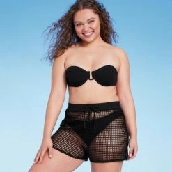 Women's Pull-On Crochet Cover Up Shorts - Shade & Shore™ Black -Shade & Shore Sales Shop GUEST eb99a18f 8345 4ffa b8f3 5ab5212e20c8